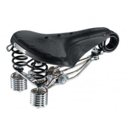 Brooks zadel B135 dubbele veer uni zwart