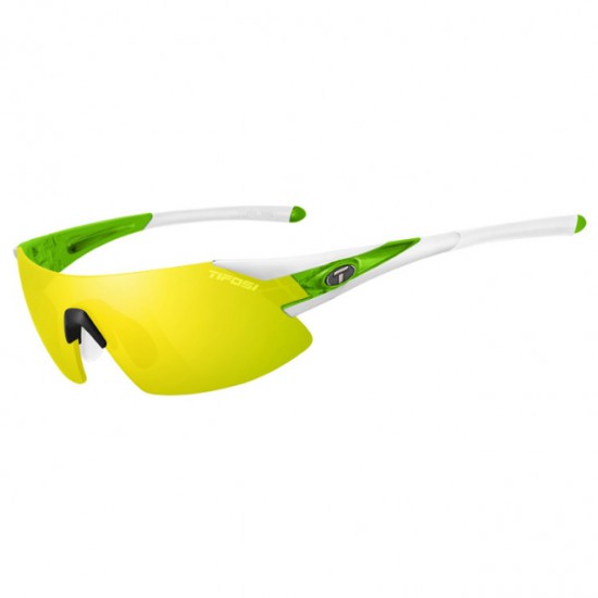 Tifosi bril Podium XC wit/groen clarion geel