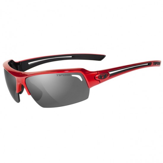 Tifosi bril Just metallic rood smoke polarized