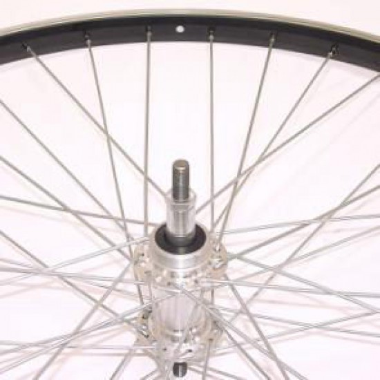 A wiel 28 freewheel vast alu zw