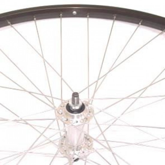 V wiel 28 alu vast zw