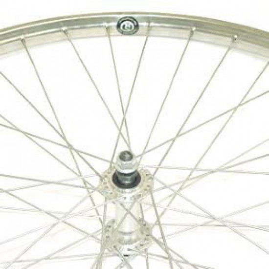 V wiel 28x 1 3/8 RVS velg / spk