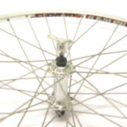 V wiel 28x 1 uitval rvs spk