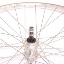 A wiel 28 freewheel vast alu