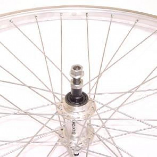 A wiel 28 freewheel vast alu