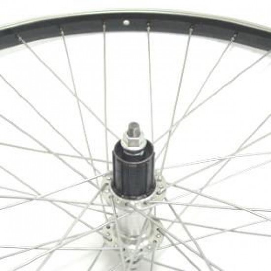 A wiel 28 cass vast 7v alu zw