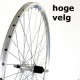 A wiel 28 cass vast 8v hoge velg