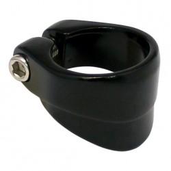 Union zadelpenklem 34.9mm kraag zw