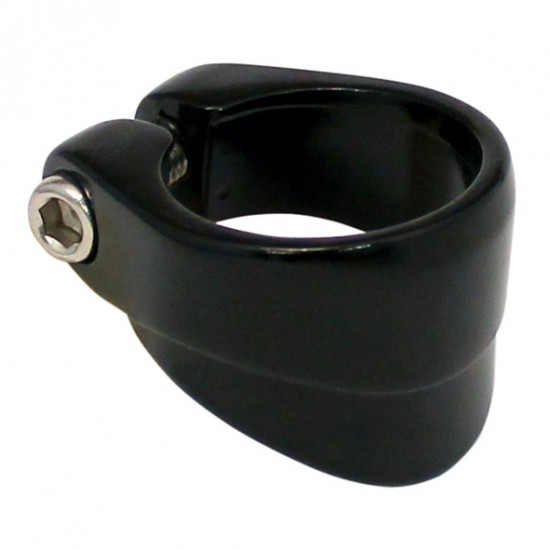 Union zadelpenklem 34.9mm kraag zw