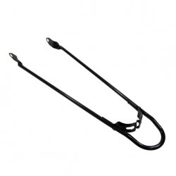 Cortina a spatb stang 28 E-U4 zwart