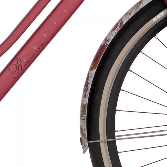 Cortina spatb set Roots bloem rood