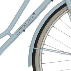 Cortina v spatb 28 Tweed blauw