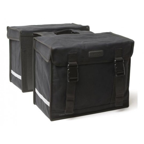 New Looxs dubbele tas 31 canvas zw