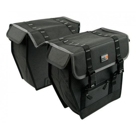 New Looxs dubbele tas 110 Midi zw/grs