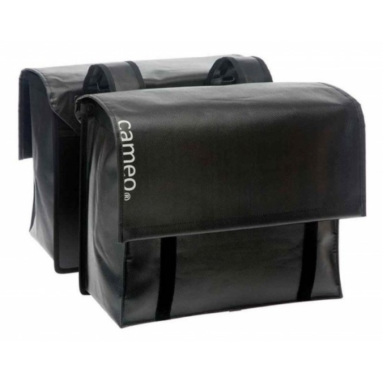 Cameo dubbele tas Cameo bisonyl zwart