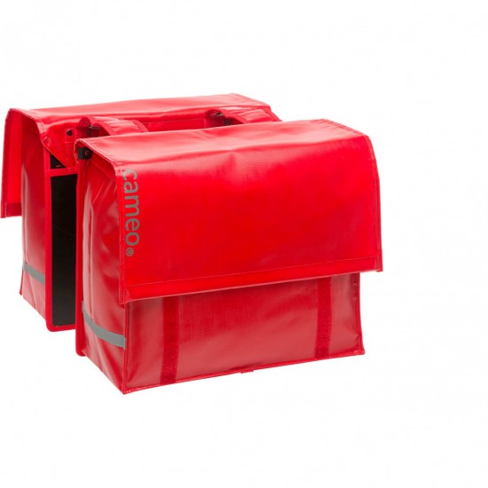 Cameo dubbele tas Cameo bisonyl rood