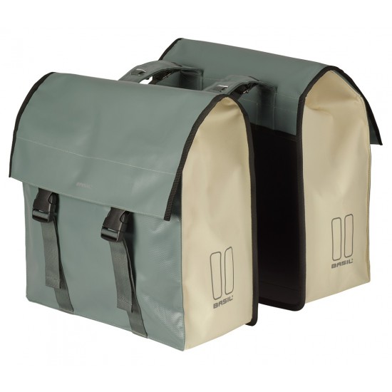 Basil dubbele tas Urban load grn/wt