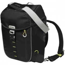 Basil daypack tas Miles black lime