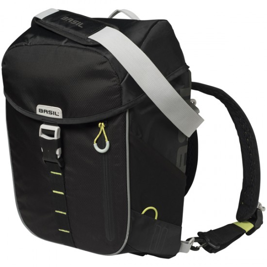 Basil daypack tas Miles black lime