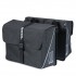 Basil dubbele tas Forte black/black