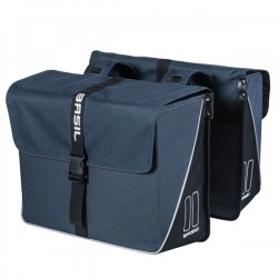 Basil dubbele tas Forte blue/black