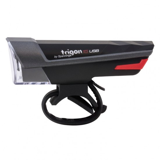 Spanninga koplamp Trigon 15 lux zw usb
