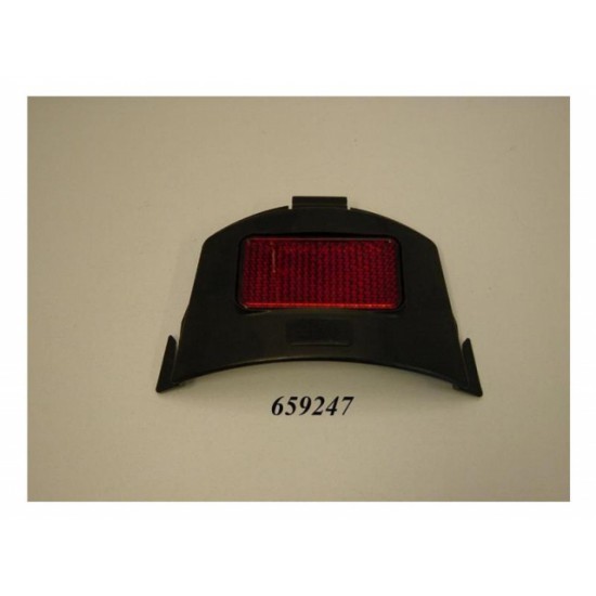 Bobike rugplaat m/refl zw