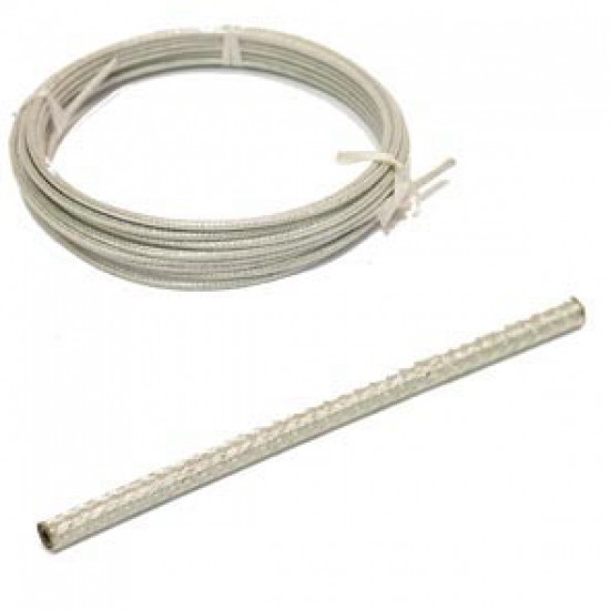 Elvedes rol buitenkabel Rem gevlochten zilver 10m