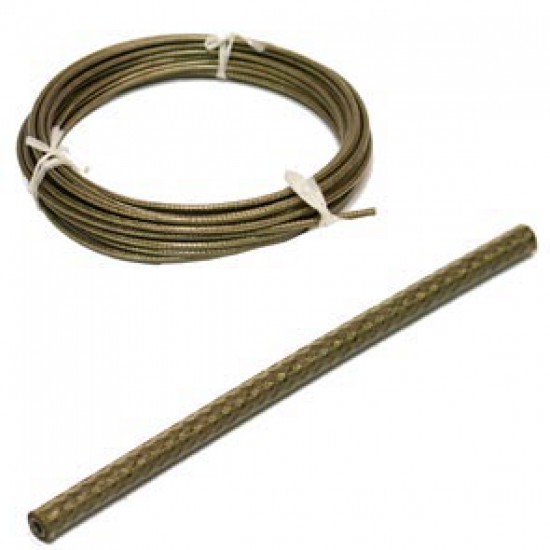 Elvedes rol buitenkabel Rem gevlochten titanium 10