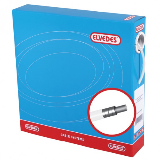 Elvedes rol buitenkabel Rem 5mm wit 30m