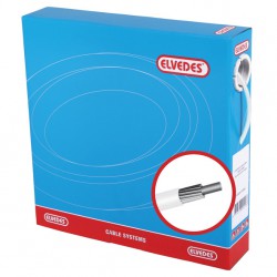 Elvedes rol buitenkabel SIS 4.2mm wit 30m