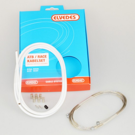 Elvedes remkabel kit ATB/RACE wit