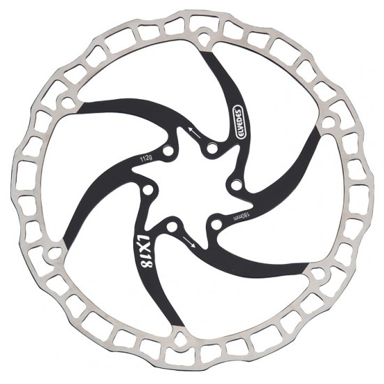 Elvedes remschijf One P 180mm zw