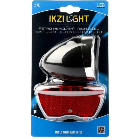 IKZI verl set retro refl/a licht zwart