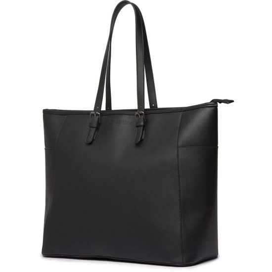 Cortina Handtas Milan zwart PU leer