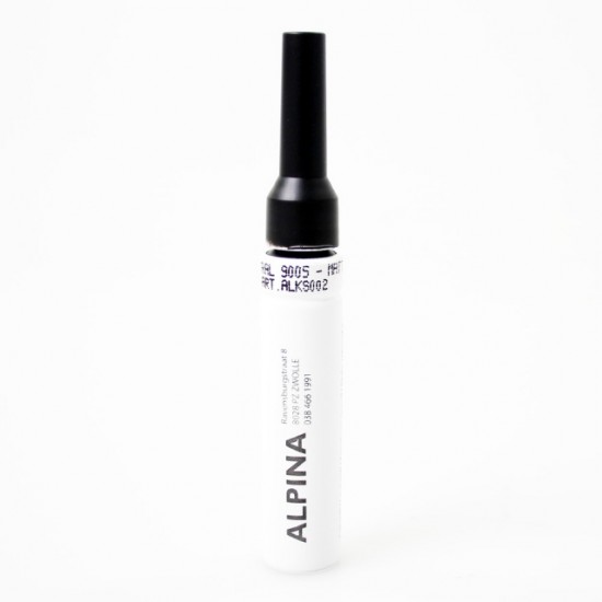 Alpina lakstift Black RAL9005 Matt